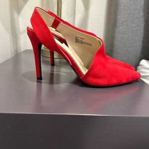 Jones New York Pointed Toe Red Heels
